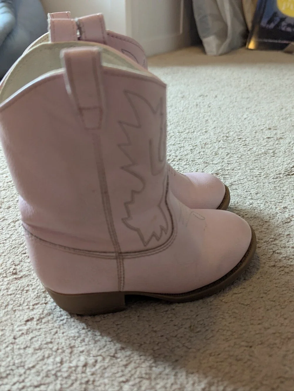 Kids Pink Western Cowboy Boots
